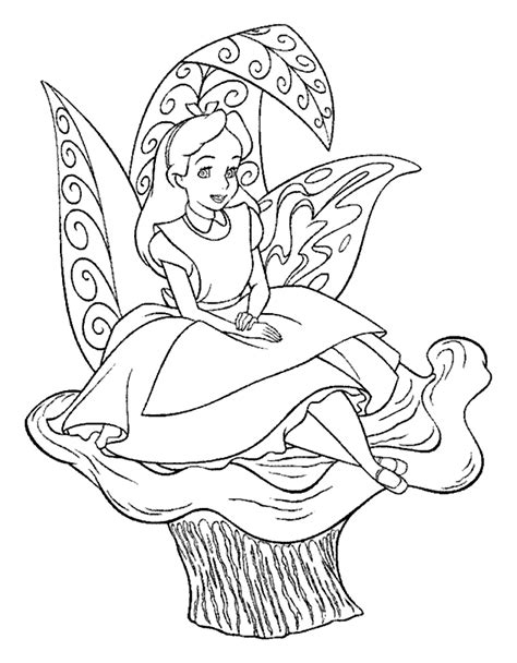 Short stories for kids coloring book. Coloring Pages Online: Alice in Wonderland Coloring Pages