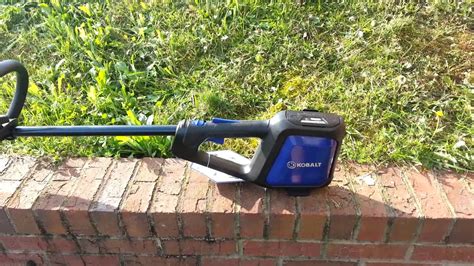 Unlike an electric weed wacker, a battery powered weed eater is not limited by the length of a power cord. Kobalt 40V Weed Trimmer Review - YouTube