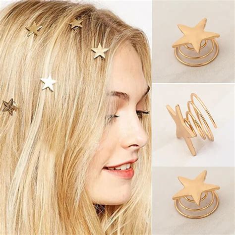 12 Pcs Metal Twist Small Wedding Star Hairpins Mini Women Girls Swirl Hair Pins For Spiral
