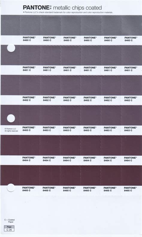 Metallics Guide Pantone Color Chart Pms Color Chart Pantone