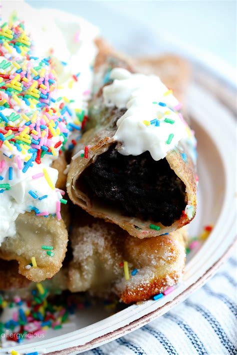 Most of our favorite desserts use eggs, such as cakes, cookies, and more. Dessert Egg Rolls (Chocolate Cake & Cream Cheese filled ...