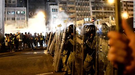 Hong Kong Protests Night Of Violence Shocks City After Seventh Week Of