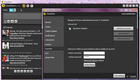 This is a free application with no hidden functions to support. TweetDeck Twitter Desktop Application
