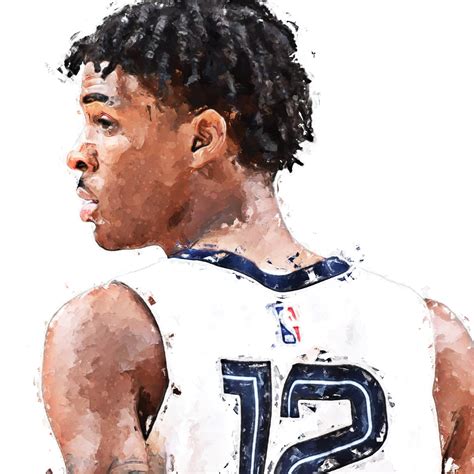 Ja Morant Poster Memphis Grizzlies Art Print Modern Etsy