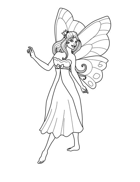 Free Printable Fairy Coloring Pages