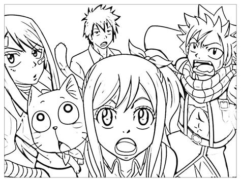 Fairy Tail Manga Color Pages Fairy Tail Anime Chibi Coloring Pages