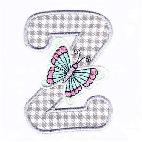 Applique Butterfly Alphabet 2 Sizes Products Swak Embroidery