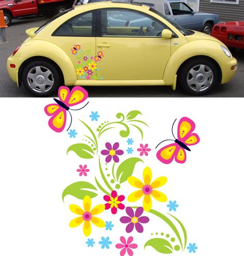 Browse our flower car decal images, graphics, and designs from +79.322 free vectors graphics. Girly Car Flower Graphics / Stickers (Vinyl Decals) #12 | eBay