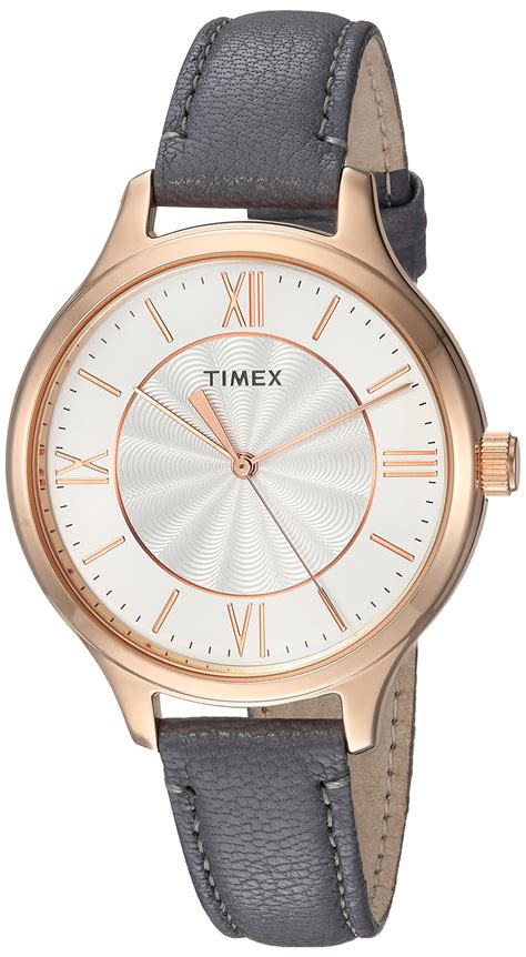 Timex - Timex Women's Peyton Rose Gold-Tone Watch, Gray ...