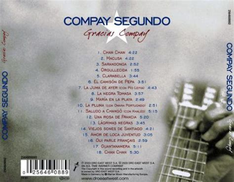 Compay Segundo Gracias Compay The Definitive Collection Cd Opus3a