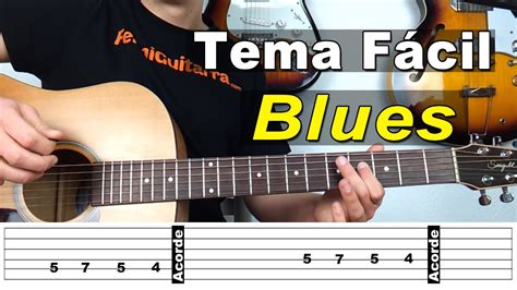 Tema Fácil Blues en Guitarra Acústica Punteo y Rasgueos YouTube