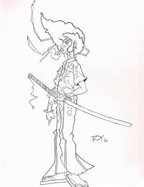 Afro Samurai By Fitzroyg On Deviantart