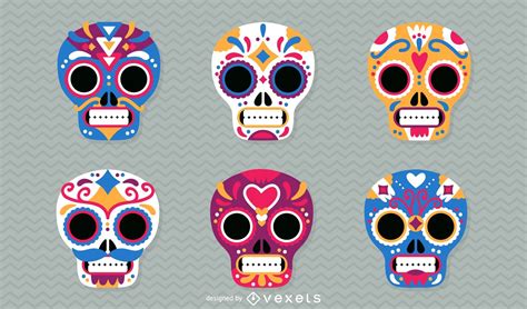 Día De Los Muertos Calaveras Mexicanas Ilustración Descargar Vector