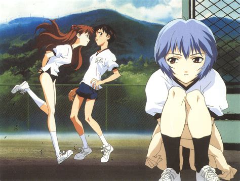 Souryuu Asuka Langley Ayanami Rei And Ikari Shinji Neon Genesis