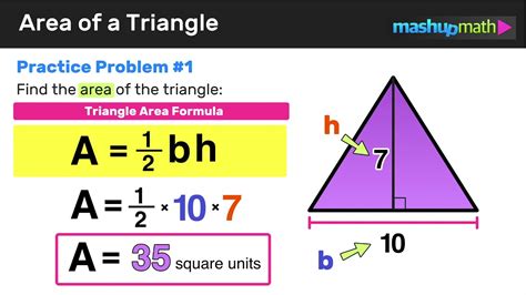 Area Of A Triangle Formula Explained Youtube