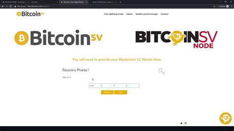 You are still responsible, however, for securing and backing up your wallet. Blockchain - Claim Your Bitcoin SV With Blockchain Wallet ...