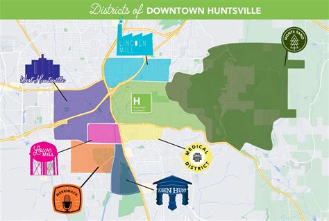 About Huntsville Districts — Downtown Huntsville