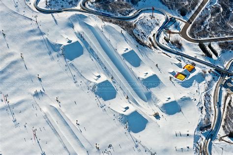Aerial Photo Winsport Canada Olympic Park Calgary
