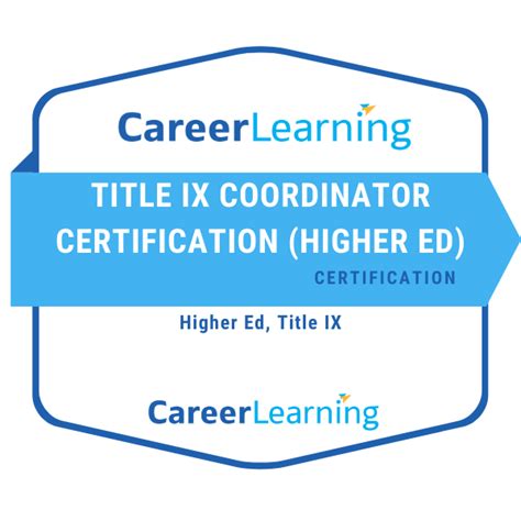 Title Ix Coordinator Certification Higher Ed Credly