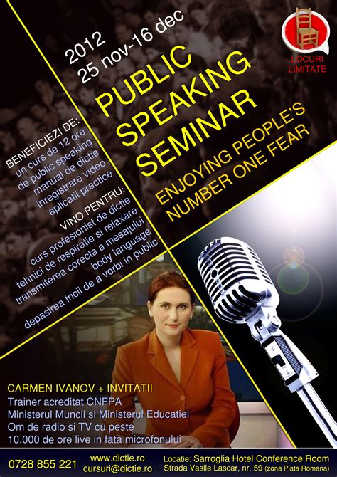 Public Speaking Seminar Lecţia De Dicţie