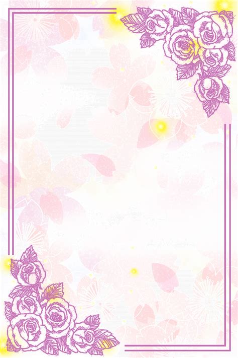 Invitation greeting wedding background border birthday card postcard design decorative. Small Fresh And Beautiful Flowers Wedding Invitation Card Background Material, Small Fresh ...