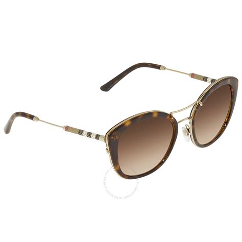 burberry brown gradient round ladies sunglasses be4251q 300213 53 burberry sunglasses jomashop