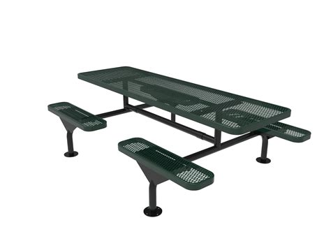 Standard Metal Bonded Picnic Table Playground Equipment Pros