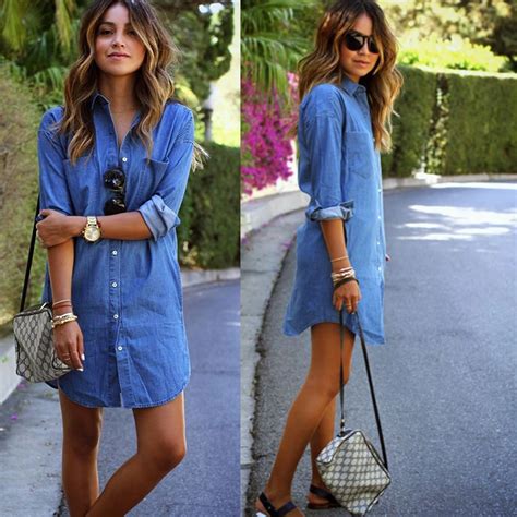 Style Denim Shirts Women Tops Causal Pockets Blouses Blue Tunic Women Long Shirt Spring Summer