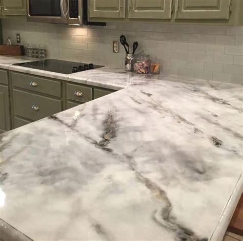 Create A Gorgeous Marble Look With Glazed Over And One Step Paint