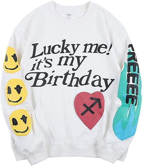 Cactus Trails Lucky Me I See Ghosts Kanye Mens Graphic Crewneck