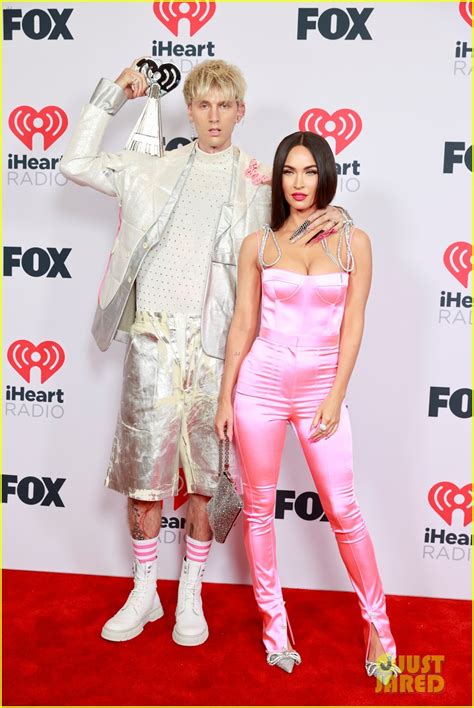 Megan Fox Wows In Pink Bodysuit While Supporting Machine Gun Kelly At