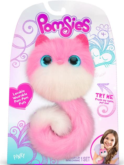 Pomsies Pinky Plush Toy 816322018827 Ebay
