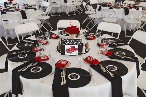 Musical notes lunch napkins party table decorations music rock n roll jazz. Rockabilly Wedding with Hot Rods and Rock n Roll! in 2019 ...