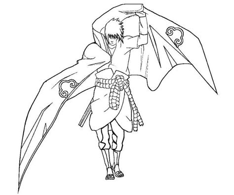 Bueno Uchiha Sasuke Para Colorear Imprimir E Dibujar Coloringonlycom