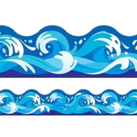 Waves Ocean Clipart Display Trimmers Borders