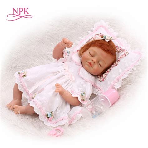 Npk New Silicone Reborn Baby Dolls In Pink About Inch Lovely
