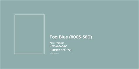 Valspar Fog Blue 8003 38d Paint Color Codes Similar Paints And