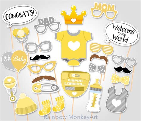 Baby Photo Booth Props Printable Baby Viewer