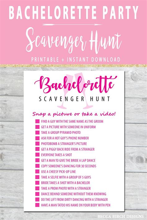 bachelorette scavenger hunt game nashlorette hen night etsy canada bachelorette party