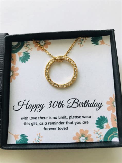 Thoughtful gifts are the ones that are going to cheer up any lady give yourself plenty of time to get this 30th birthday present sorted, because it might take a little while to find enough pictures. 30th Birthday Gift Necklace: Birthday Gift, Jewelry Gift For Her, 30th Birthday Gold Ring ...