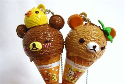 可愛いネクラス Rilakkuma Icecream Cute Necklace Polymer Clays Polymer Clay