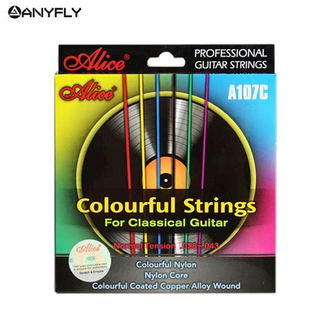 Alice A107C Colorful Classical Guitar Strings Colorful Nylon Colorful ...
