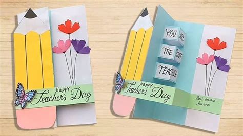 Best Happy Teachers Day Handmade Cards Easy Diy