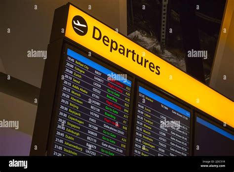 Electronic Departure Sign Hi Res Stock Photography And Images Alamy