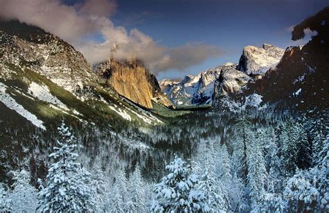 Winter Tunnel View Yosemite National Park Photograph By Dave Welling