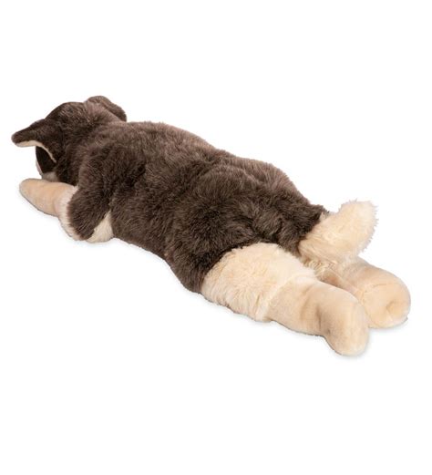 Siberian Husky Plush Cuddle Animal Body Pillow Plow And Hearth