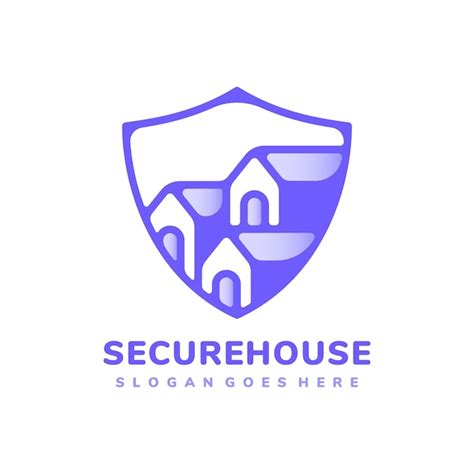 Premium Vector Secure Houses Inside Shield Logo Template