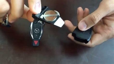 A mercedes key with dead batteries is no laughing matter. (CR2025) - Mercedes key fob battery replacement. Year 2004 - 2014 C, E, CLK, GL, S class. - YouTube