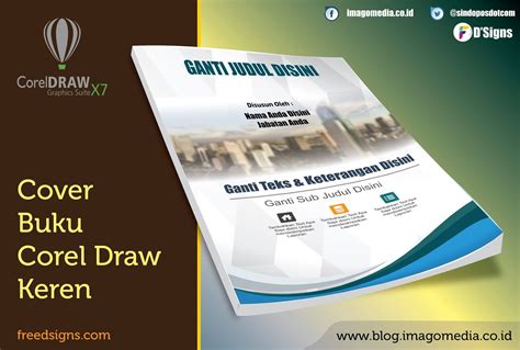 Download Desain Cover Buku Gratis Corel Draw Artistik Keren Terbaru