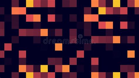 Motion Abstract Background Colorful Pixels Flashing And Switch